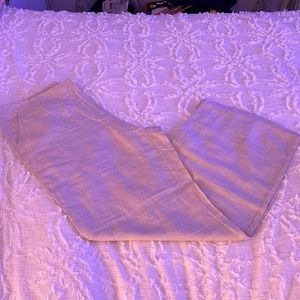 Cream linen pants